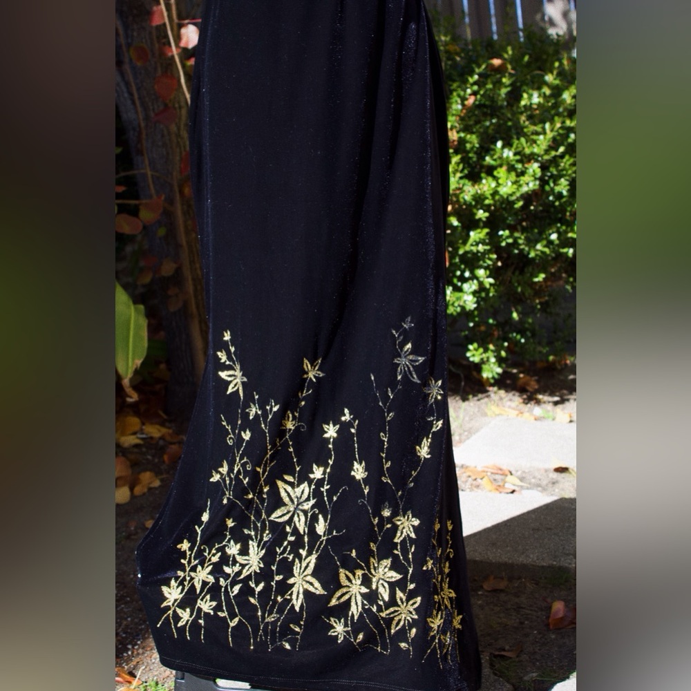 Vintage Velvet Maxi Skirt